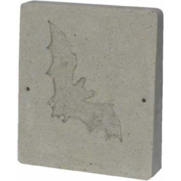 Fledermaus-Wandschale Schwegler (2 Stück), Betongrau
