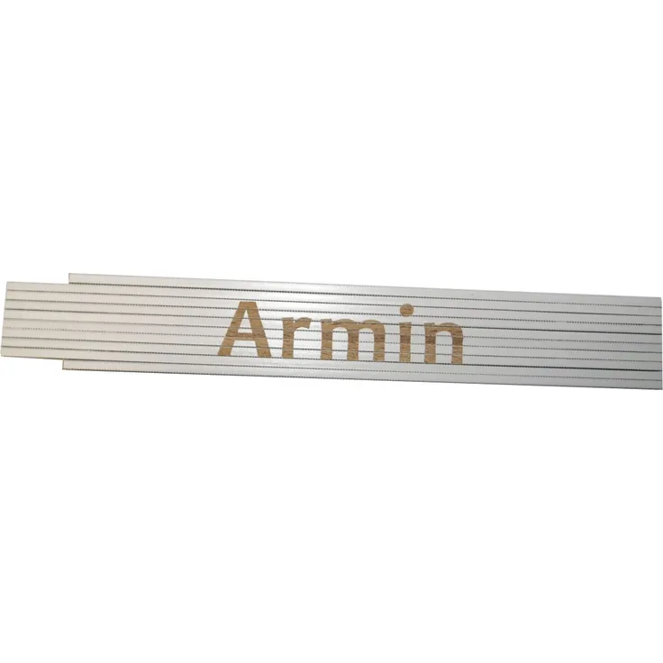 Zollstock Armin'' ''2 m, weiß''''