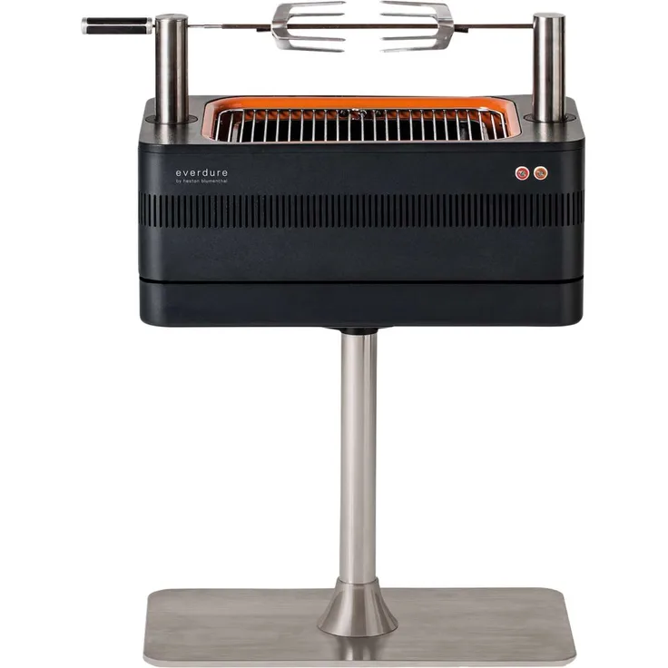 Everdure Holzkohlegrill Fusion inkl. elektrischem Anzünder und Standfuß HB1BSEU