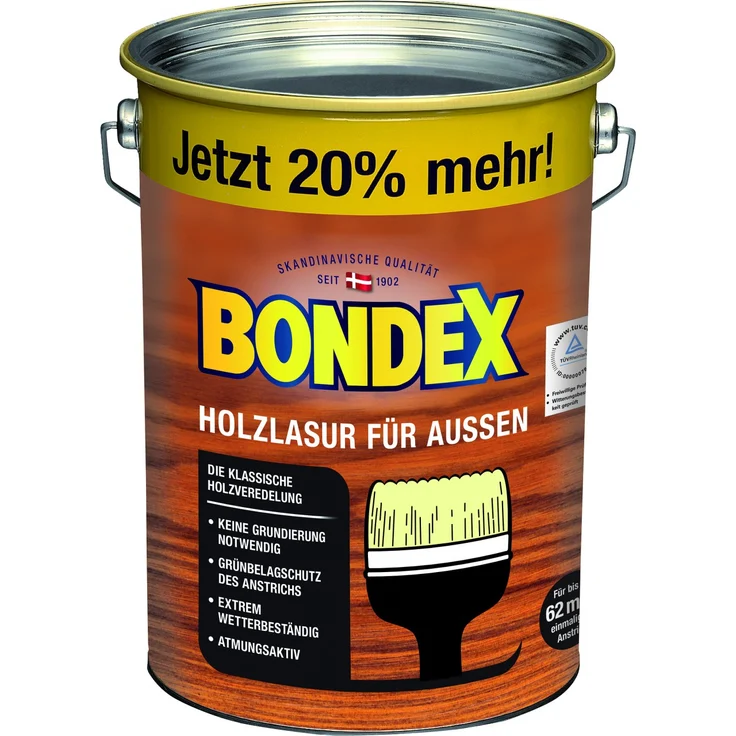 Bondex Holzlasur für Aussen 4,8 l, dunkelgrau – Bild 1