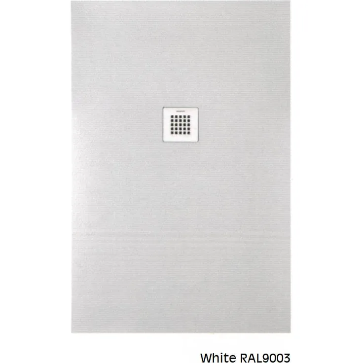 Bäder Boutique BB STRATO Rechteckige Duschwanne 90x70 Weiß chrom