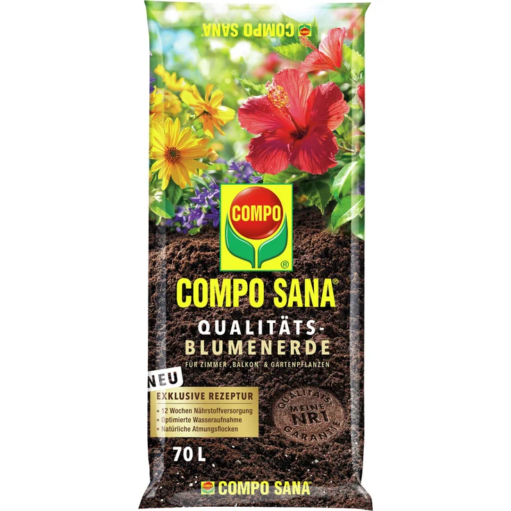 COMPO Sana Qualitäts-Blumenerde 70 Liter – Bild 1