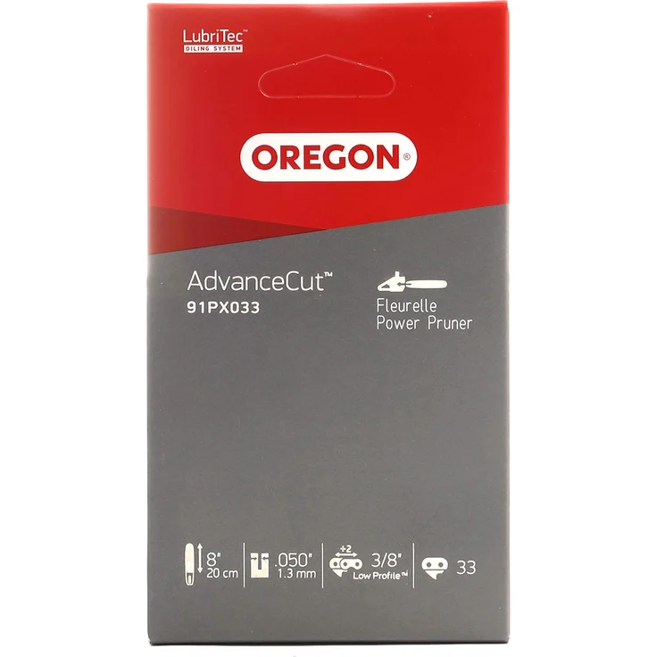 Oregon AdvanceCut 91PX Sägekette passend für 20 cm Alpina, Einhell, Gardol, Greenworks, Grizzly, Hanseatic, Hurricane, LUX, Pattfield, Scheppach, Stiga, Texas, Wingart Hochentaster, 33 Treibglieder