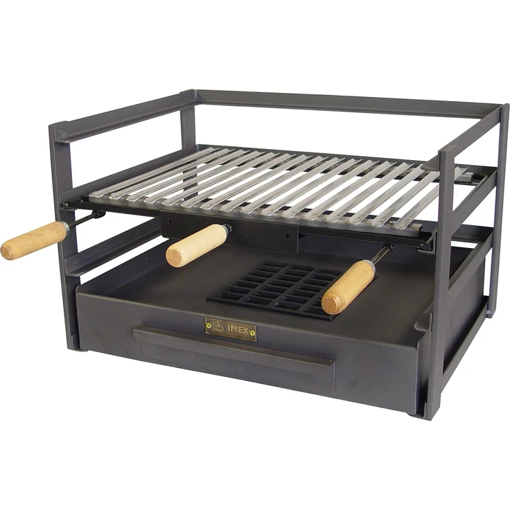 Imex El Zorro Holzkohlegrillschublade mit Holzkohlegrill, Schwarz, 57 x 41 x 35 cm, 71481.0 – Bild 1