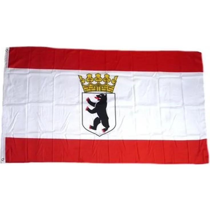 Flaggenking 17046 Berlin Flagge-Fahne - wetterfest, mehrfarbig, 150 x 90 x 1 cm