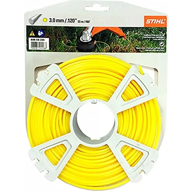 Stihl 00009302644 Mähfaden quadr. Ø 3,0 mm x 53 m Trimmerfaden, 55m