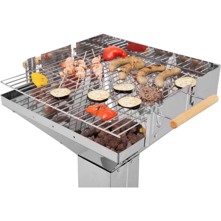 Tepro Holzkohlen Trichtergrill Vista, Silber – Bild 5