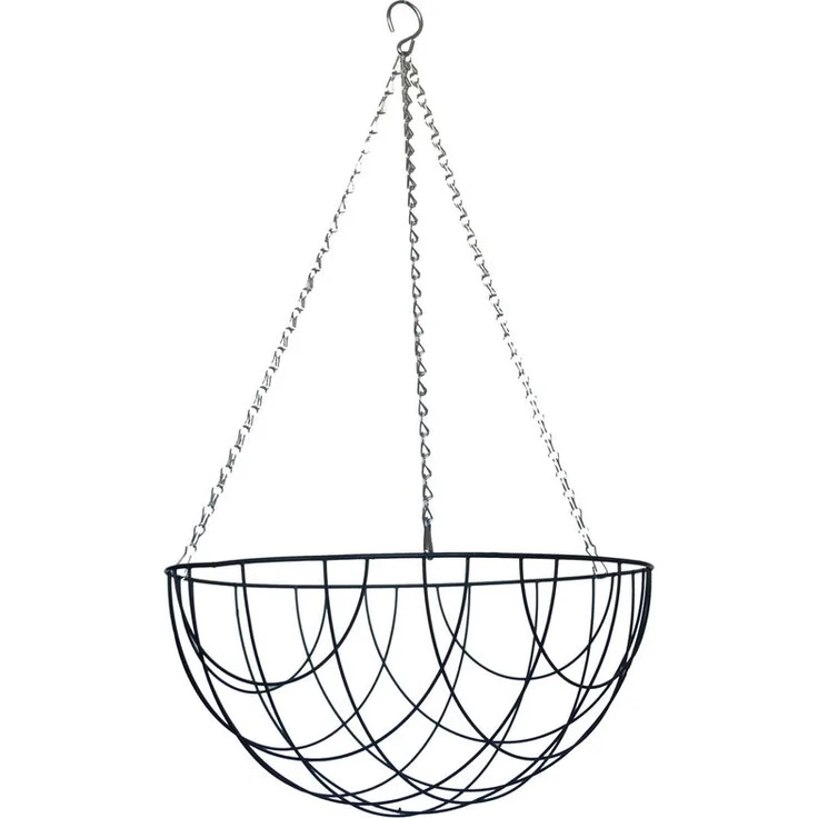 Esschert Design Hanging Basket Metallkorb Ø 40 cm mit Kette