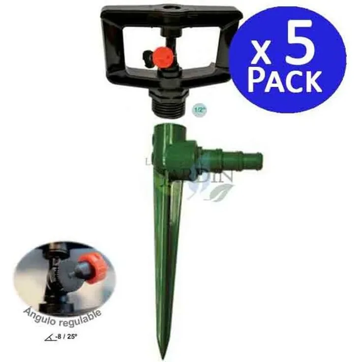 Kit Sprinkler Low Flow 360º 1-2' + Unterstützung. 5 Einheiten