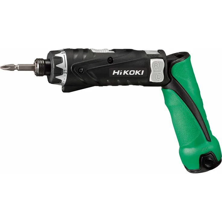 HIKOKI Knickschrauber DB3DL2WCZ 3,6 Volt - inkl. 2x 1,5 Ah Akkus, Ladegerät, Schrauberklinge, Transportkoffer - kompakt und kraftvoll