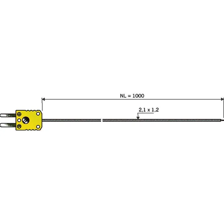 B und B Thermo-Technik 06441402-30 Luftfühler -50 bis plus 400°C Fühler-Typ K