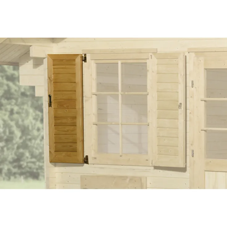 Weka Fensterladen für Gartenhäuser, Holz 4004581286026