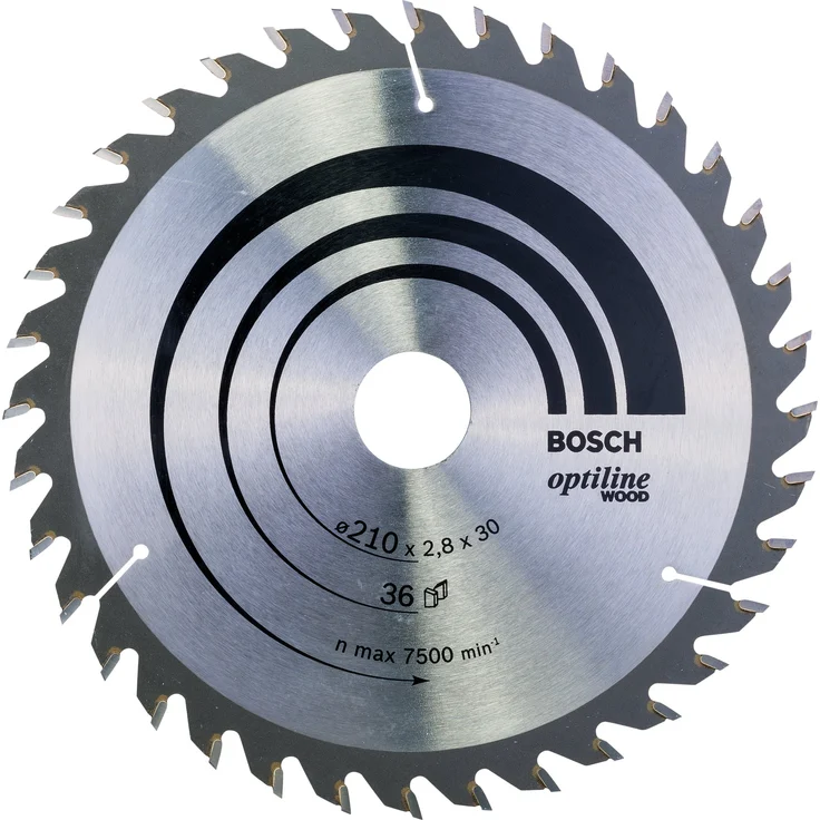Bosch Professional Kreissägeblatt Optiline Wood (für Holz, 210 x 30 x 2,8 mm, 36 Zähne, Zubehör Kreissäge) – Bild 1