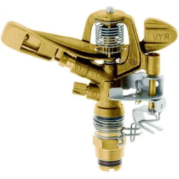 Geka 604424SB Kreis-Regner V60 16 m G 3/4 Zoll MS 4.4 2.4 mm, Silber/Gold, 18 8 13 cm