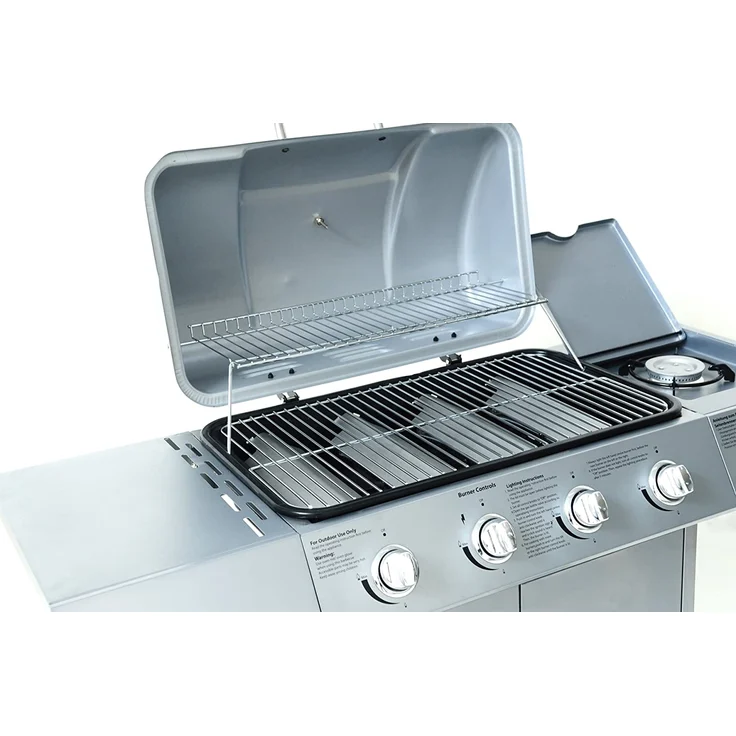 El Fuego Gasgrill, Dayton 4 Plus 1, silber, 53 x 127,5 x 97 cm, AY0459 – Bild 4