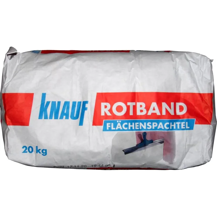 20kg Rotband Flächenspachtel Weiss - Knauf