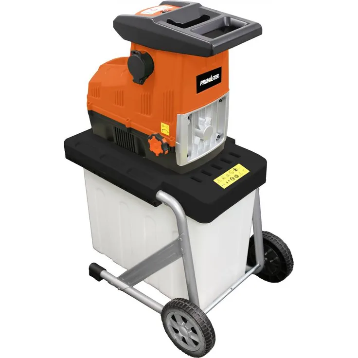 Primaster PMHW 3000 Elektro-Häcksler Leisehäcksler 60 Liter Auffangbox 3000 Watt max Aststärke Ø 45 mm Walzensystem