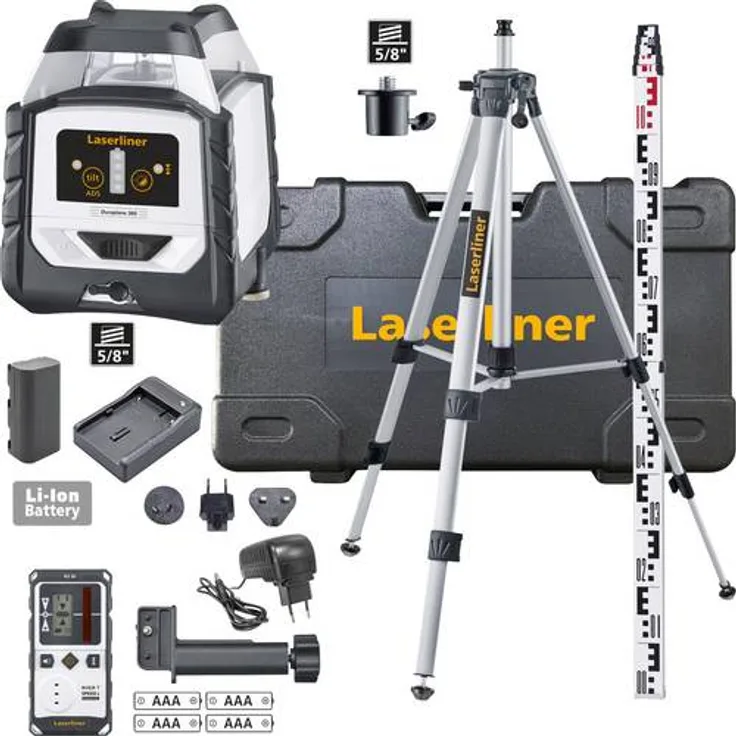 Laserliner Duraplane 360 Set 175cm Linienlaser selbstnivellierend