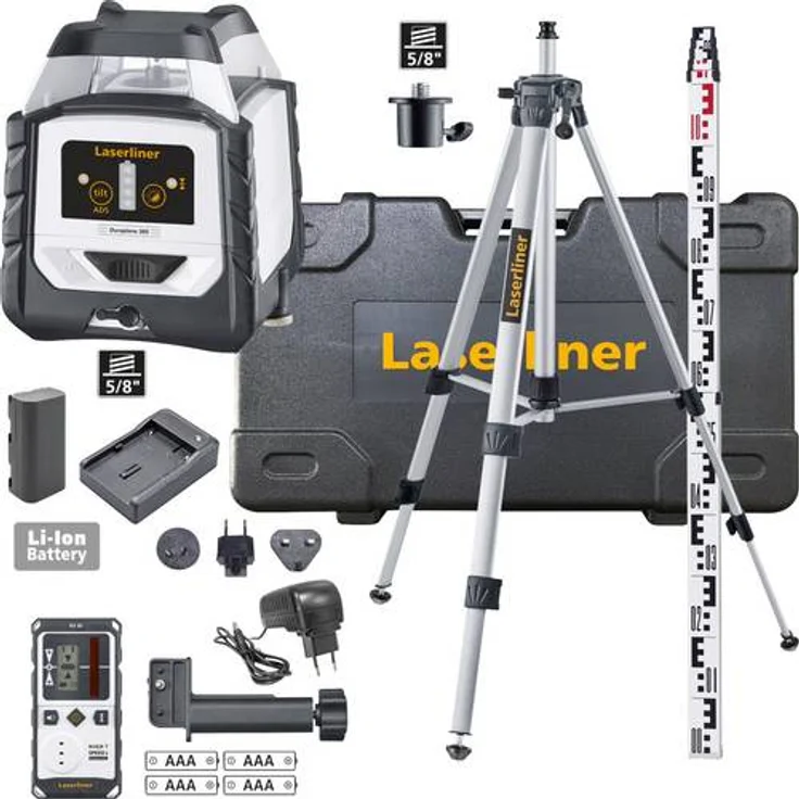 Laserliner Duraplane 360 Set 175cm Linienlaser selbstnivellierend – Bild 1