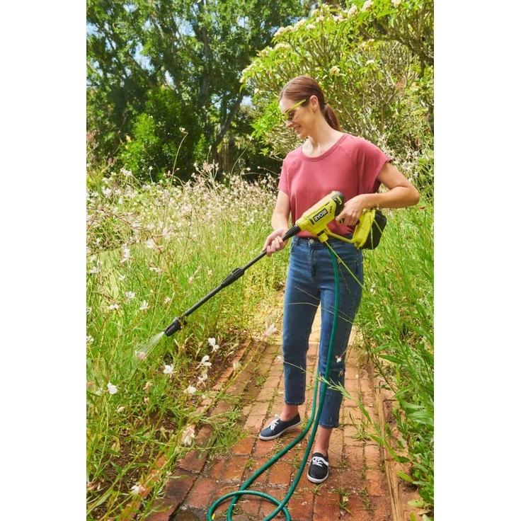 RYOBI RY18PW22A-0 18 V mobiler Akku-Mitteldruckreiniger 22 bar 3-fach Düse - RYOBI Hochdruckreiniger ohne Akku ohne Ladegerät – Bild 3