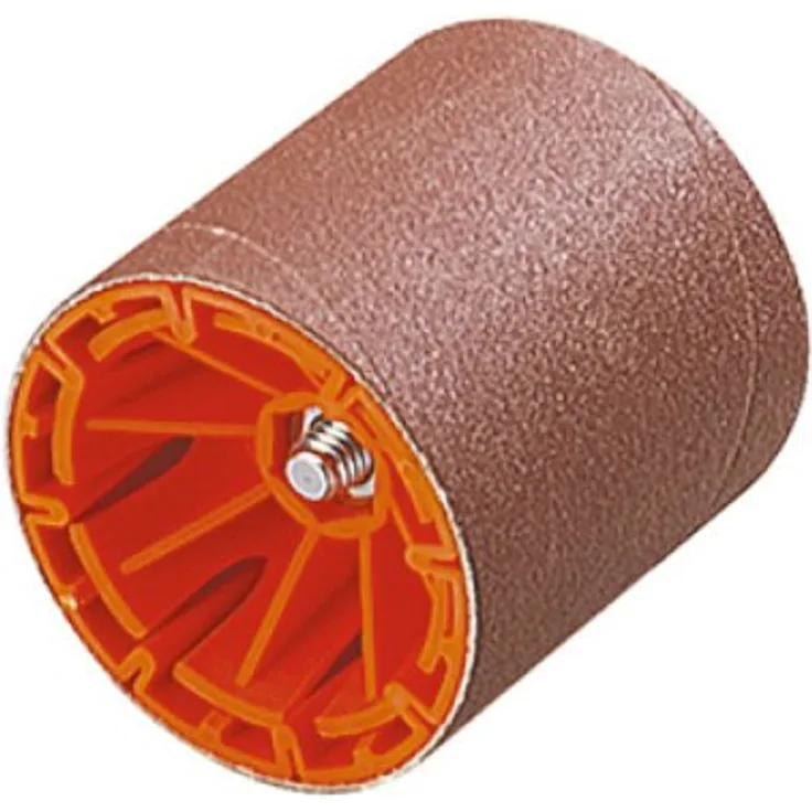 Wolfcraft 2245000 Schleifwalze mit Schleifband, Schaft 8 mm Ø 75 x 80