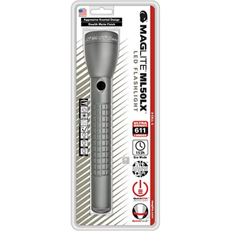 MagLite ML50LX LED 3C Taschenlampe grau Tactical Griff