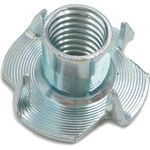 Parco Einschlagmuttern mit 4 Einschlagspitzen M6 x 8 mm, verzinkt, 100 Stück