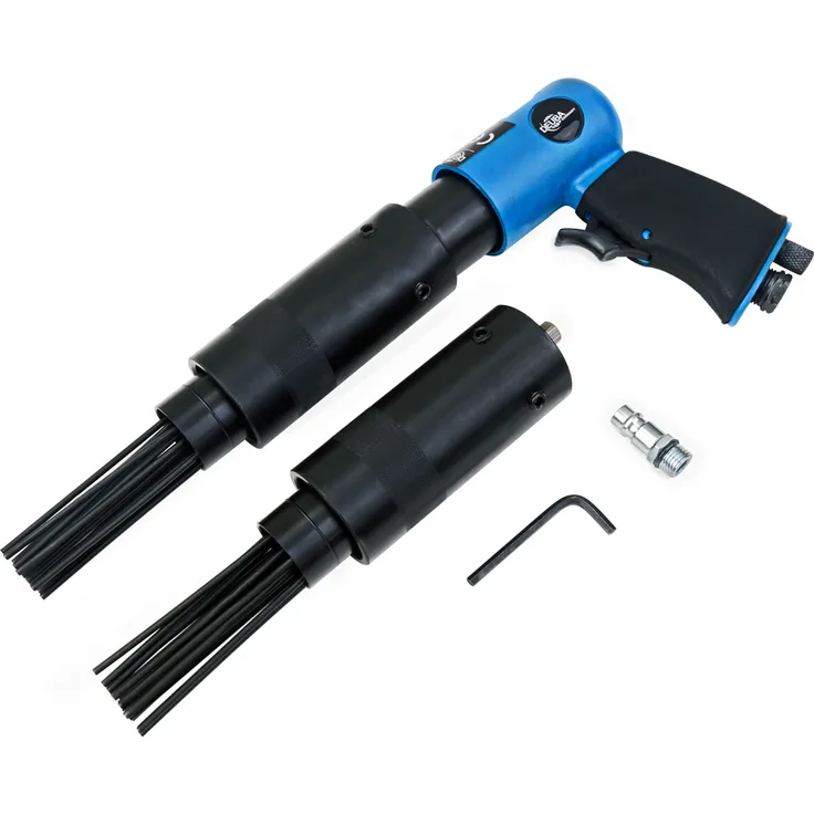 Deuba Druckluft Nadelentroster und Ersatzkopf 4000 U/min bis 260 l/min Nadelpistole Entroster Rost Entferner Lackentferner