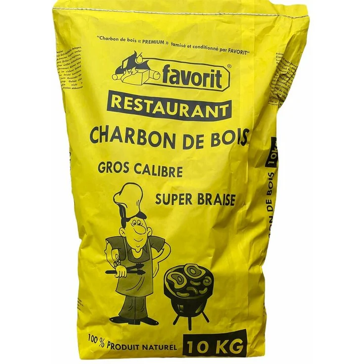 Favorit Lübzer Restaurant Holzkohle, Grillkohle, Gastro Kohle 10 Kg. Sack – Bild 1