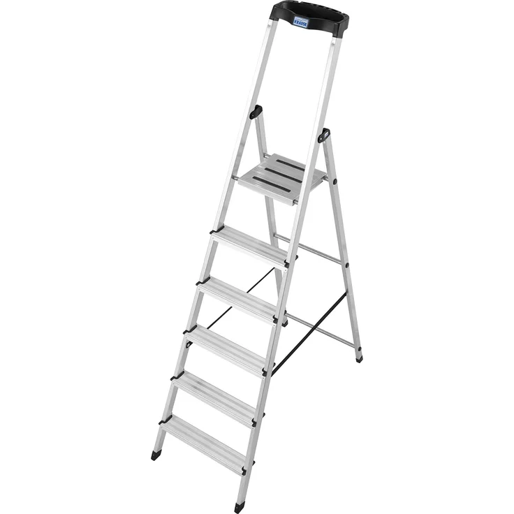 KRAUSE Stehleiter Safety, 1 Stück, 6 Stufen, 126344