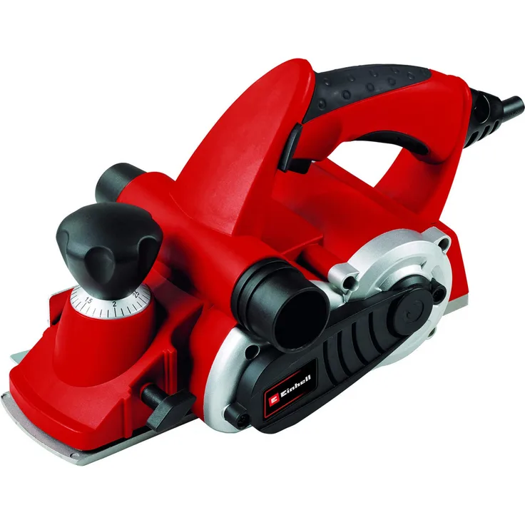 Einhell Elektrohobel TE-PL 900 (900 W, bis 3 mm Spantiefe, große Messerwelle, Fußplatte mit 3 V-Nuten, Softgrip, inkl. Parallelanschlag, Falztiefenanschlag, TCT-Hobelmesser)