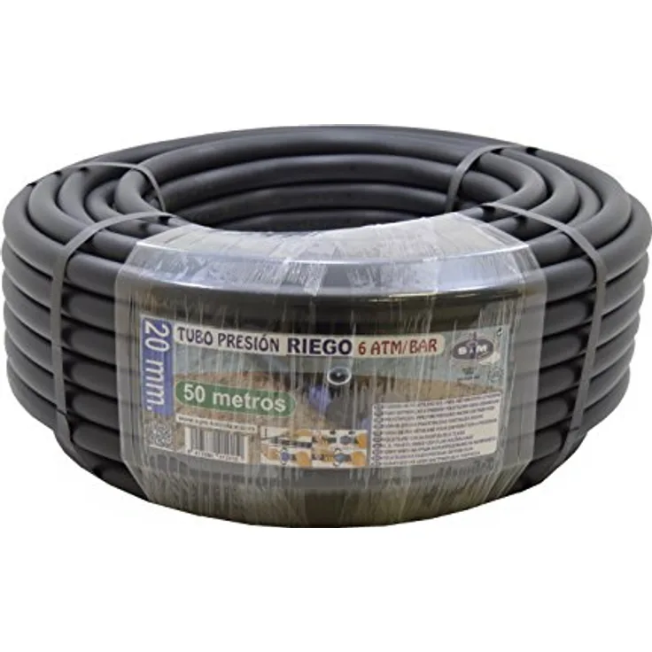 M S & 012419 gegossen Polyethylen-Rohr, männlich, 20 x 6 m 50 atm-noir Bewässerungszubehör