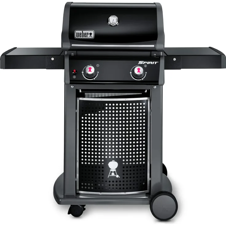 Weber 46010079 Gasgrill Spirit E-210 Classic, Schwarz, 2 Edelstahlbrenner, Flavourizer Bars