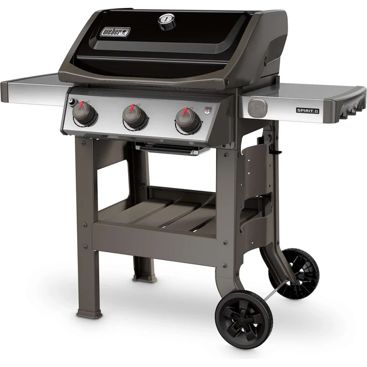 Weber Gasgrill Spirit II E310 GBS (45010179), Edelstahl, 3 Brenner, 6-8 Personen, schwarz – Bild 2