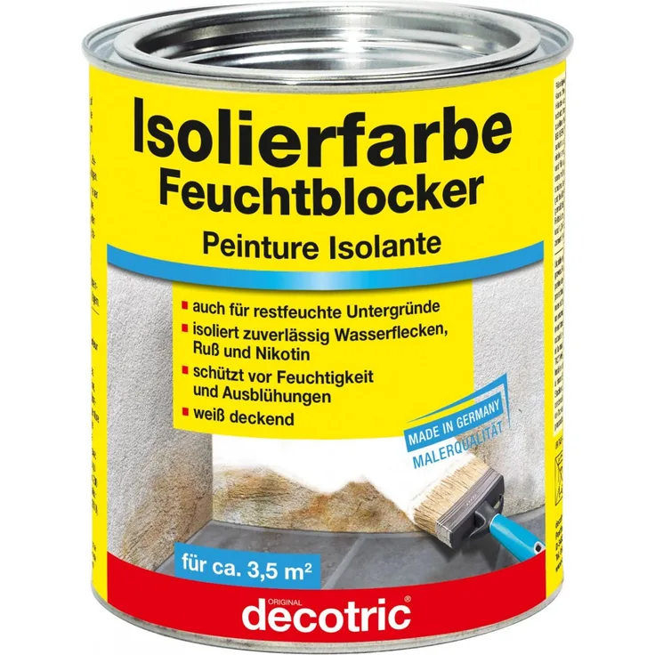Decotric Isolierfarbe Feuchtblocker 750 ml
