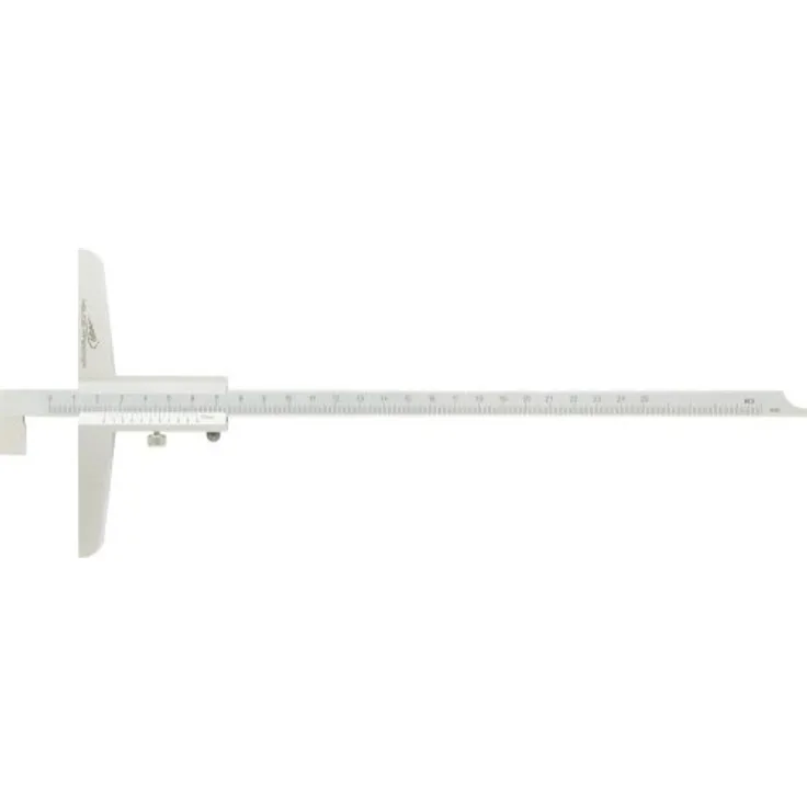 Helios Preisser Tiefenmessschieber mit abgesetzter Messstange 1-20 200 x 100 mm