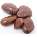 Aquagart 200kg Polierter Kiesel Flusskiesel Kieselsteine Gartenkies Zierkies rot