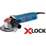 Bosch Professional Winkelschleifer GWX 10-125 1000 Watt, für X-LOCK Zubehör, ScheibenØ: 125 mm, im Karton 125 mm Netz