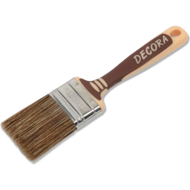 Decora Lasurpinsel 2K (Braun,Edelstahlzwinge,Polymix) - 50540
