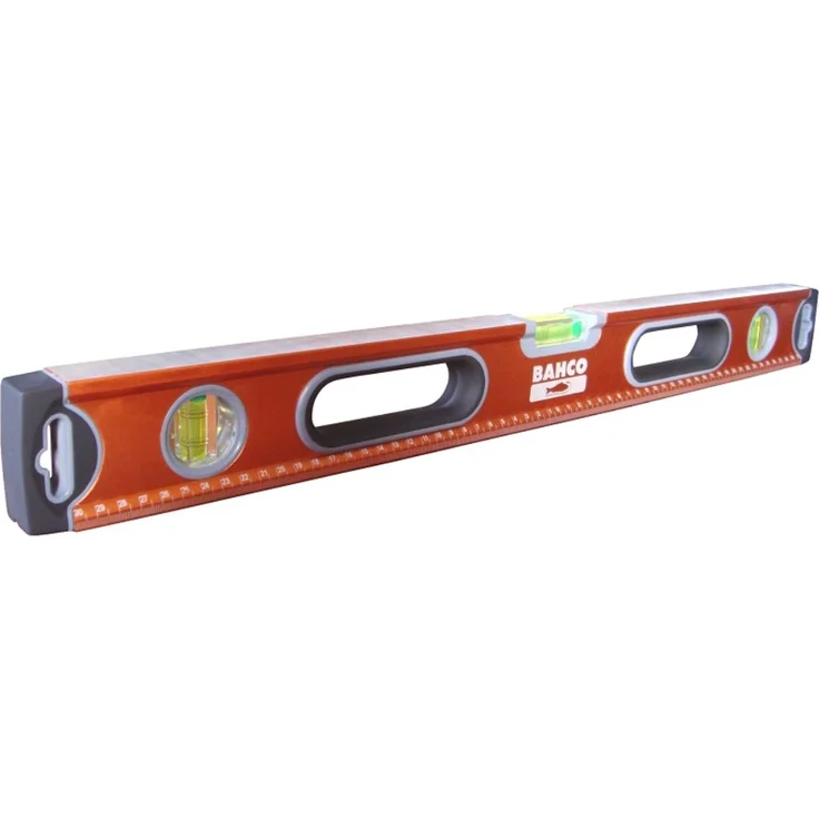 Bahco 466-1000 Wasserwage 1000mm mit 3 Libellen, orange, 100cm – Bild 1