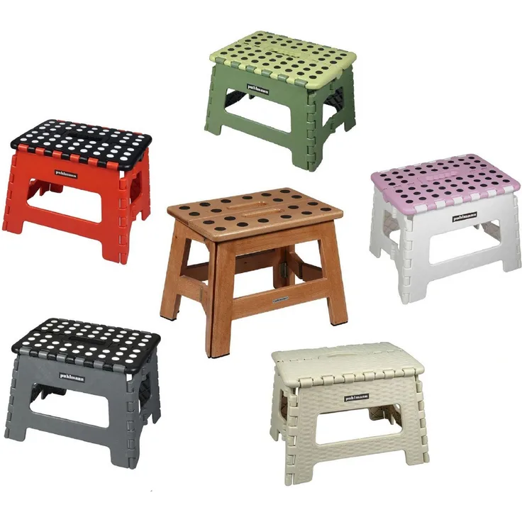 Capventure Auswahl - Puhlmann Klapp- Tritt Hocker James Pink - H22cm - Kunststoff