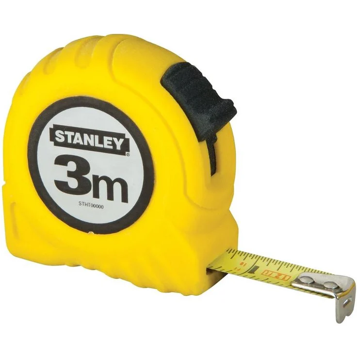 Stanley Bandmaß (3 m, extra-starkes gebogenes Band, Polymer-Schutzschicht, Endhaken dreifach vernietet) 1-30-487 – Bild 1