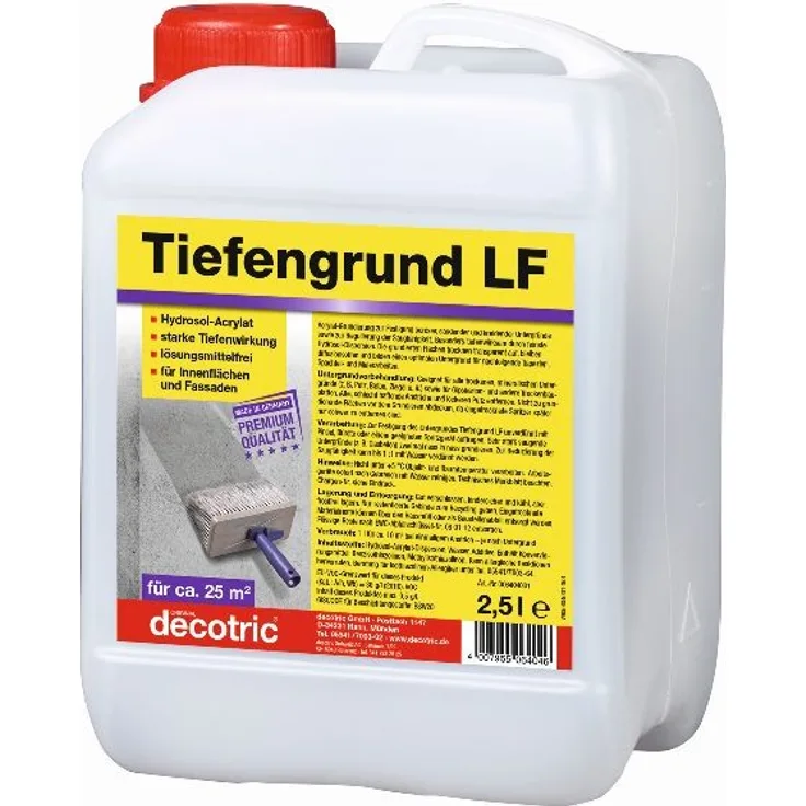 Decotric Tiefengrund LF 2,5 l, Hydrosol-Acrylat, lösemittelfrei