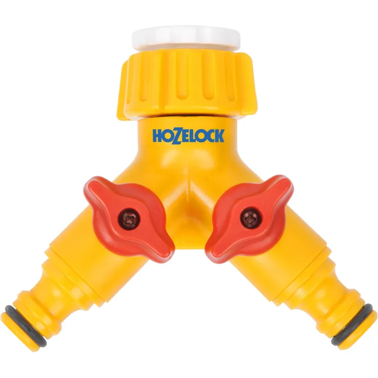 Hozelock Conector Doble para grifo, Standard, 21,5 x 13,9 x 4,4 cm Bewässerungszubehör