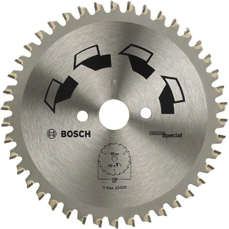 Bosch DIY Kreissägeblatt Special für verschiedene Materialien (Ø 150 mm, 42 Zähne)