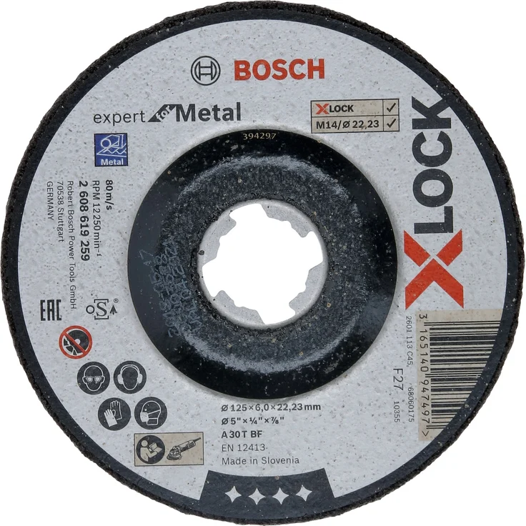 Bosch Professional Schruppscheibe X-LOCK Expert for Metal 125mm gekröpft – Bild 1