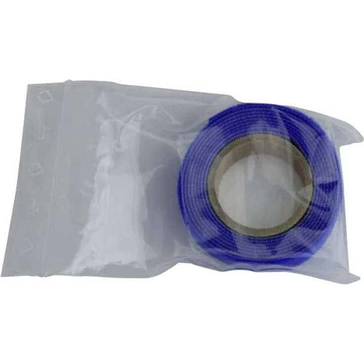 TRU Components 910-131-Bag Klettband zum Bündeln Haft- und Flauschteil (L x B) 1000mm x 20mm Blau 1m