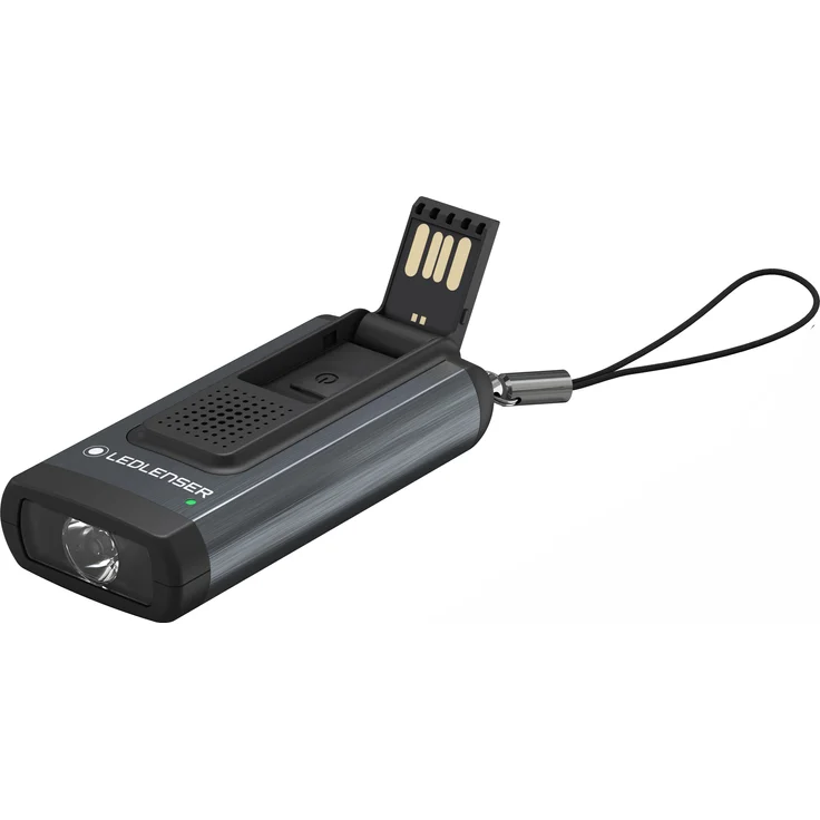 Ledlenser K6R Safety wiederaufladbare Mini Taschenlampe grau-schwarz Die kompakt – Bild 1