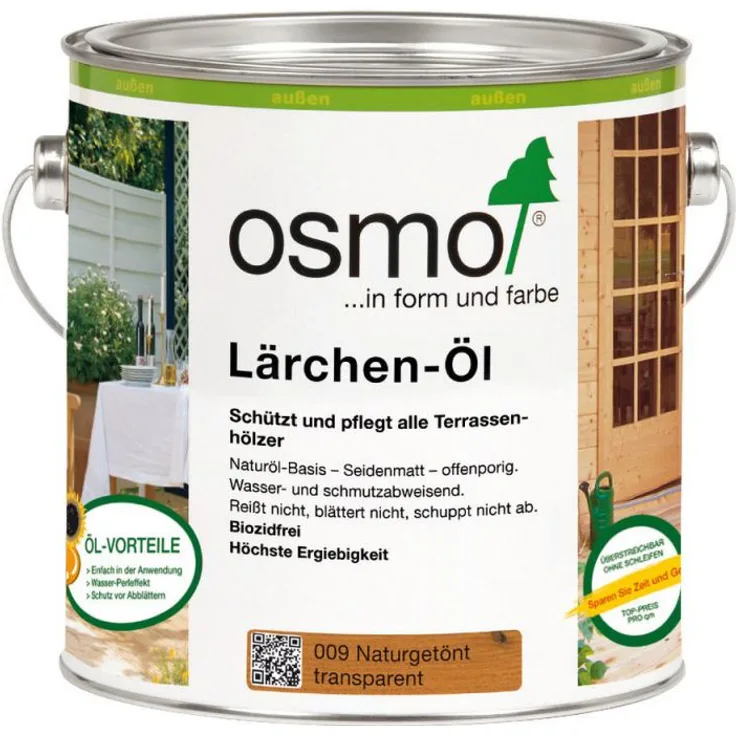 Osmo Lärchen-Öl Naturgetönt 2,50 l - 11500021