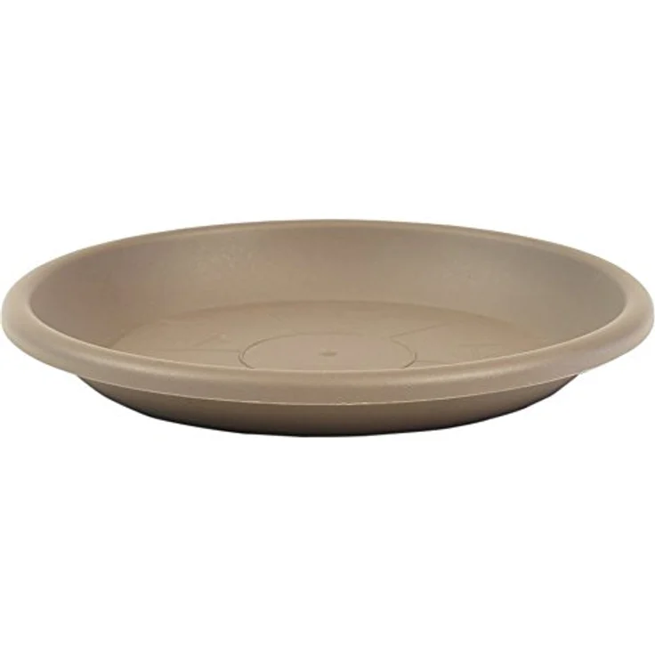 greemotion Blumentopfuntersetzer Taupe - Untersetzer Blumen mit 58 cm Durchmesser Höhe 8,1 cm - Pflanzkübel Untersetzer aus Kunststoff - Pflanzenuntersetzer rund - Pflanzen-Untertopf – Bild 1